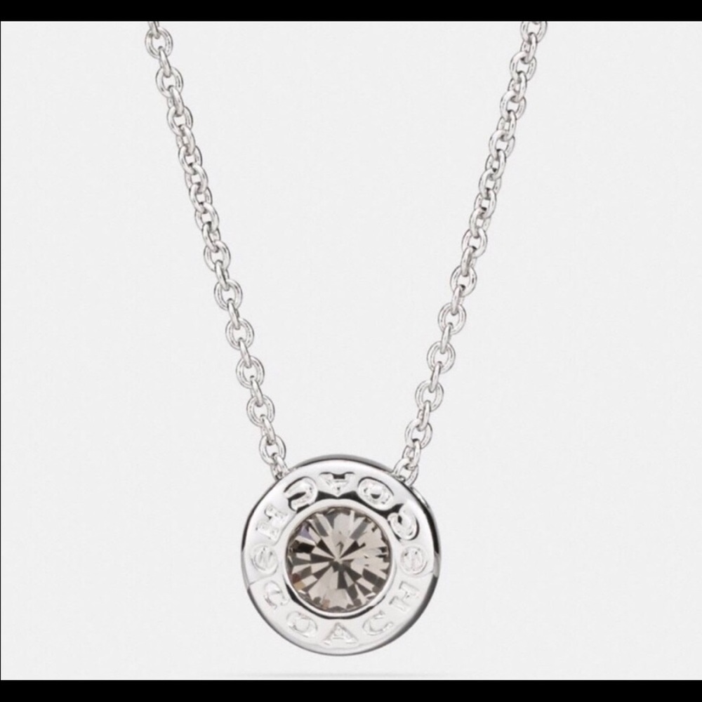 Coach- Open Circle Stone Strand Necklace